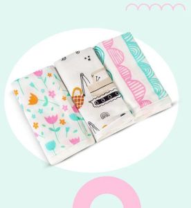 Super Soft 100% Cotton Napkins for New Babies