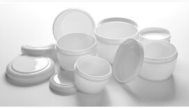 Plastic V Shape Cream Containers, Packaging Type : Bulk