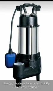 Crompton Vertical Sewage Dewatering Pump, Motor Phase : Single Phase