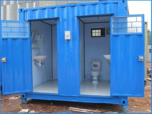 Stainless Steel Modular Toilet Cabin 5x4 Feet
