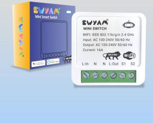 Mini 2-Way Wifi Smart Switch, Color : White
