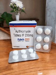 Azinik-250 Azithromycin Tablets, Packaging Size : 10*6