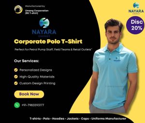Nayara Energy Petrol Pump Staff Uniform T-Shirt