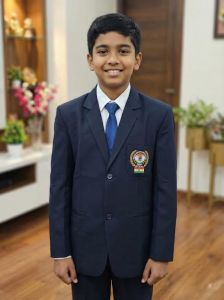 Polyester Blend Kids School Blazer, Color : Navy Blue