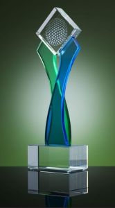 Polished Aluminum Trophy Modern