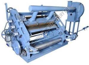 Fingerless Type Single Facer Corrugation Machine, For Corrugated Box Making, Production Capacity : 8 Tonns Per Day