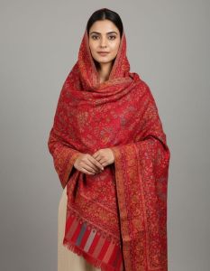 Ladies Kani Motif Polywool Cutting Shawl 40