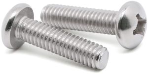 Stainless Steel Pan Head Machine Screw, Color : Silver
