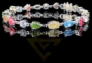 Polished Atharva Diamond Color Lab-grown Diamond Bracelets