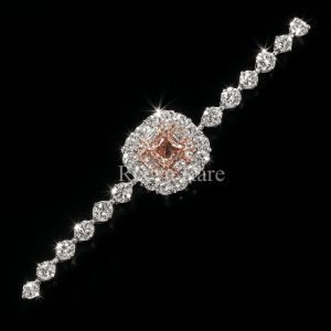 Polished Atharva Diamond Pink Lab-grown Diamond Bracelet