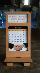 Calender Wooden Mobile Stand