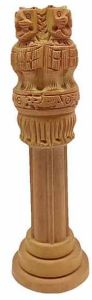 Wooden Ashoka Stambh, Color : Brown for Home Decor