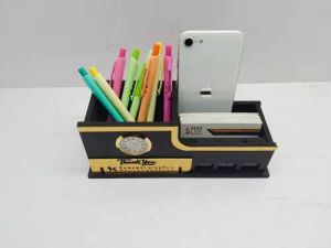 Wooden Pen Card Mobile Holder