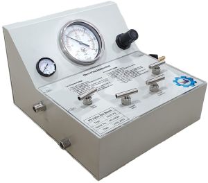 Semi Automatic Mild Steel Leak Testing Machine, Color : Grey