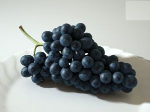 Purple Natural Kyoho Black Grapes, Packaging Type : Plastic Container