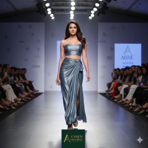 Plain Premium Lycra Shimmer Fabric Ethnic Wear