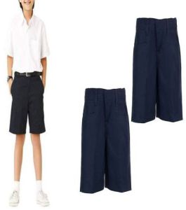 Plain Cotton School Half Pant, Color : Navy Blue All Sizes, Medium