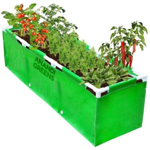 Anandi Greens 5x1.25x1.25 Feet HDPE Rectangular Grow Bag