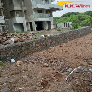 Steel & Stone Gabion Building Plot Wall, Thickness : 100-200 Mm