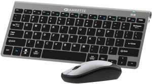 ABS Plastic Amkette Wi Key Mini Combo Keyboard, Color : Grey for Laptop