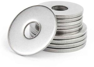 Mild Steel Plain Washer, Color : Silver for Fitting Use
