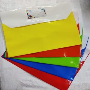 A4 Plastic Button File Folder