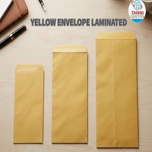 Yellow Paper Laminated Envelope