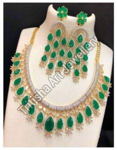 American Diamond Party Necklace Set