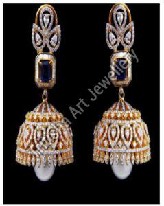 Antique Gold Jhumka Earrings