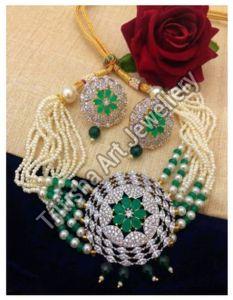 Heavy Bridal Choker Necklace Set