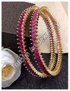 Pearl Embellished Bridal Bangles