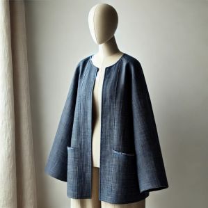 Ladies Khadi Long  Coat