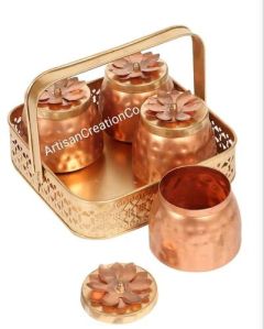 Iron Round Gold Mash Rectangular Metal Baskets