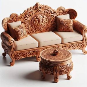 Sheesham Wood Sofa Set