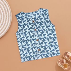 Baby Bird Print Cotton Jabla