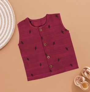 Baby Chic Maroon Cotton Jabla