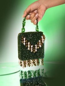 Ladies Emerald Green Cerci Mini Hand Bag