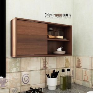 Cluster Wall Mount Kitchen Cabinet in Dark Acazia Colour