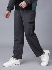 Colour Blocked Nylon Mens Track Pants