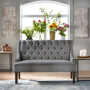 Loveseat: 50.3'' Recessed Arm Loveseat Sofa