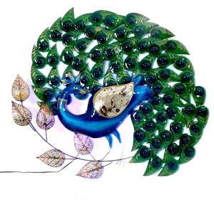 Dancing Peacock  Metal Wall Art