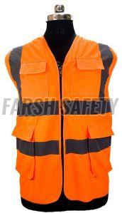 4 PO FSPRO Customised Orange Safety Jacket