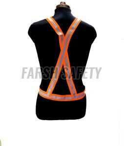 O2 FSPRO Orange Safety Reflective Cross Belt