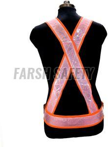 O1 FSPRO Orange Safety Reflective Cross Belt