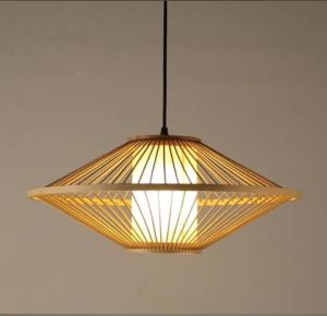 12 Diameter Bamboo Hanging Lamp