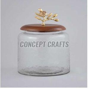 Glass Jar With Metal Lid