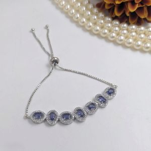 Ladies Fancy Blue Stone Bracelet