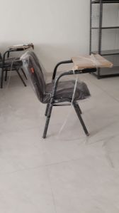 Student Stainless Steel And Wooden Writing Pad Chair