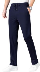 Men Slim Fit Solid Sports Wear Trouser