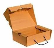 Brown Corrugated Shoes Rope Box